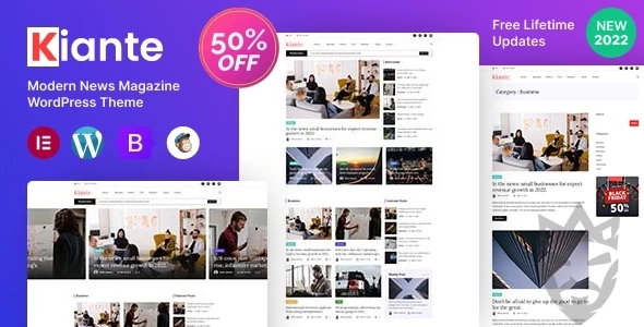 Kiante - Newspaper Magazine Blog Modern WordPress Theme Multipurpose