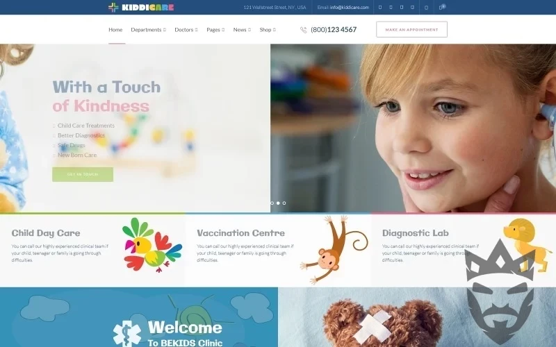 KiddiCare - Pediatric Clinic WordPress Theme