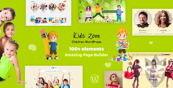 Kids Zone - Children WordPress Theme