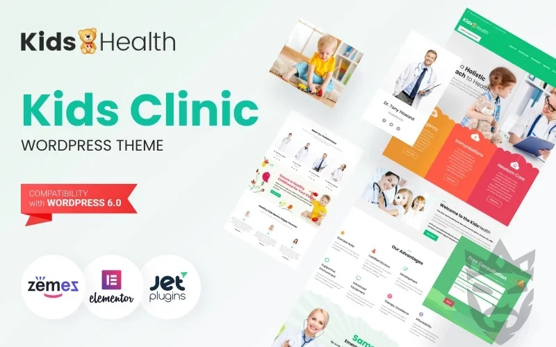 KidsHealth - Kids Clinic WordPress Theme