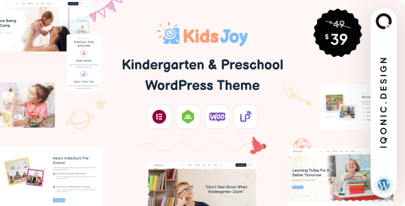 KidsJoy - Kids Kindergarten  Preschool WordPress Theme