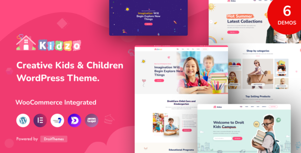 Kidzo - Kids  Children WordPress Theme