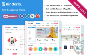 Kinderia - The Mega Kids Fashion Store WooCommerce Theme