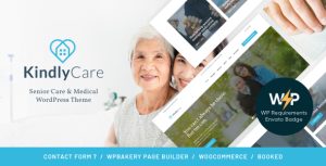 KindlyCare - Senior Care  Medical WordPress Theme