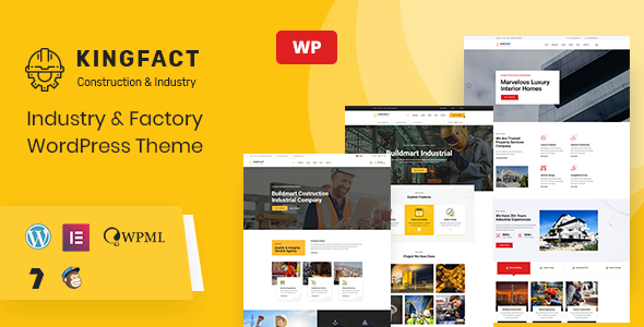 Kingfact | Industry  Factory WordPress Theme + RTL