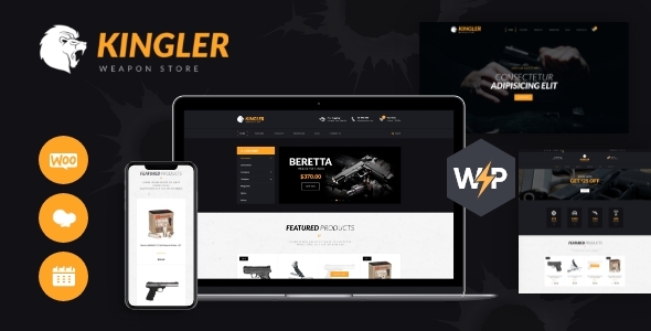 Kingler | Weapon Store  Gun Training WordPress Theme