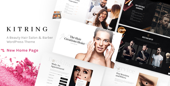 Kitring - A Beauty  Hair Salon WordPress Theme