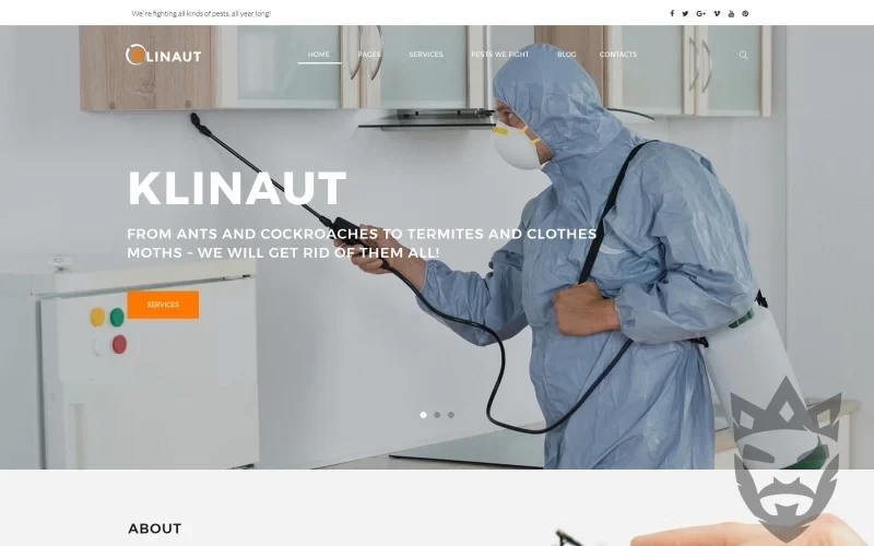 Klinaut - Pest Control WordPress Theme