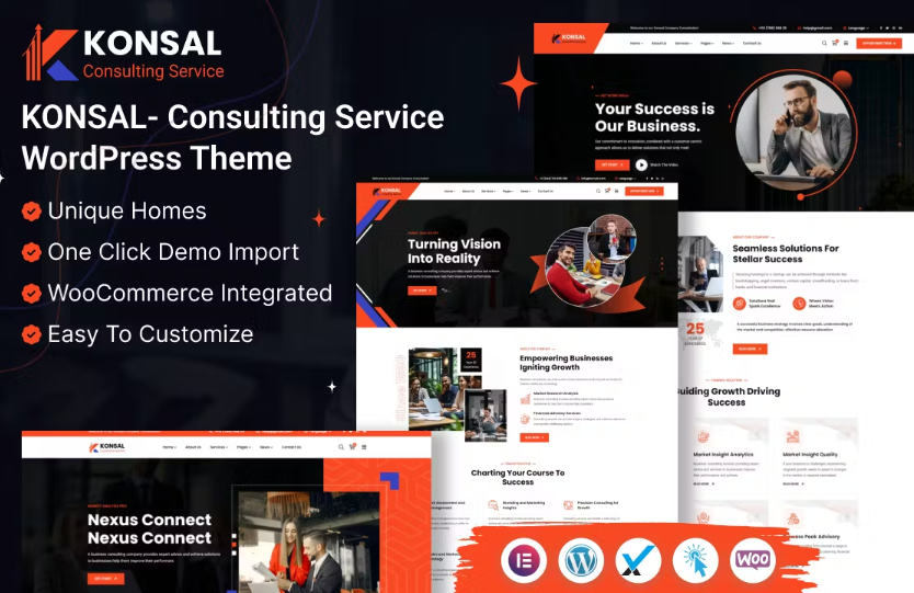 Konsal - Corporate Business  Consulting WordPress