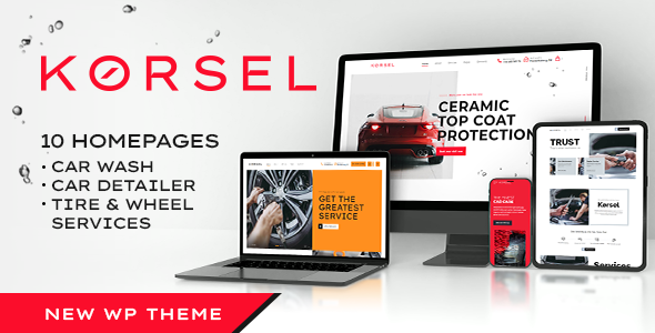 Kørsel - Car Repair  Auto Wash WordPress Theme