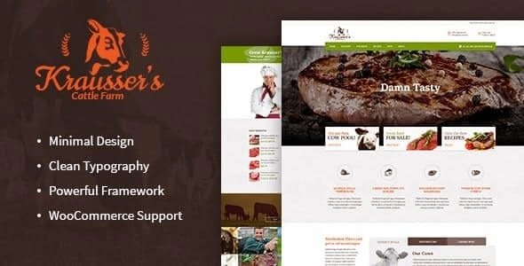 Krausser’s | Cattle Farm & Meat Produce Market WordPress Theme