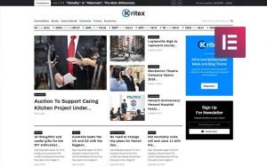 Kritex - Corporate News Blog Modern WordPress Elementor Theme WordPress Theme