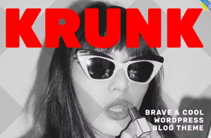 Krunk - Brave & Cool WordPress Blog Theme