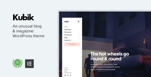 Kubik - An Unusual Digital Blog  Magazine WordPress Theme