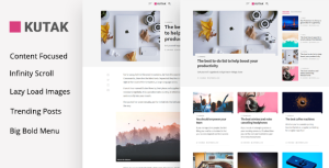 Kutak - Minimal Blog WordPress Theme