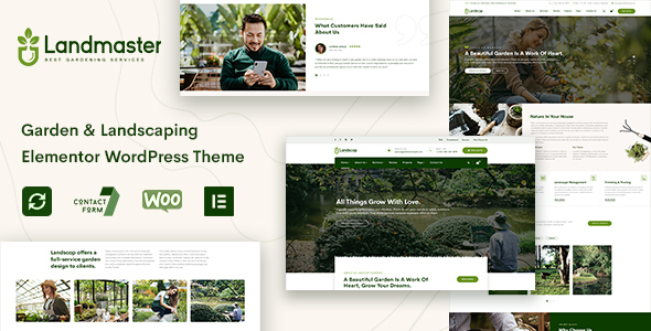 Landmaster - Garden  Landscaping WordPress Theme