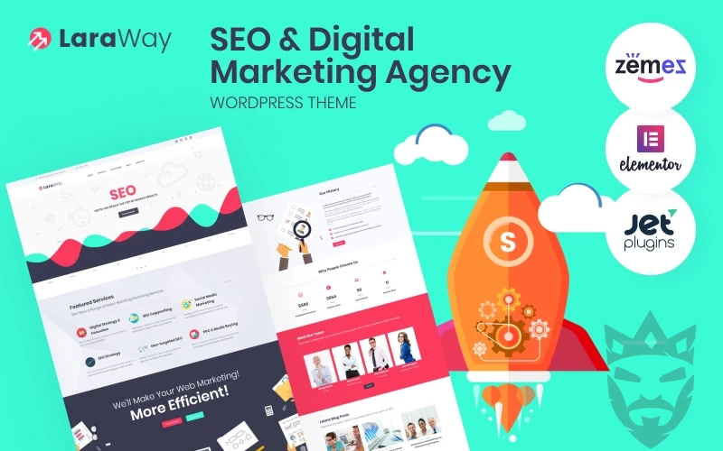 Laraway - SEO & Digital Marketing Agency WordPress Theme