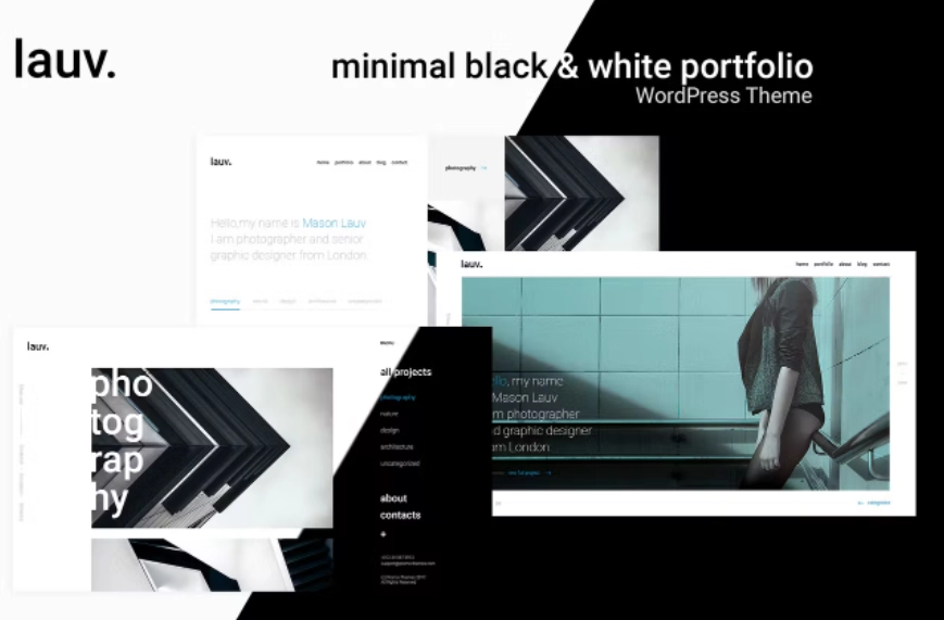 Lauv - Creative Portfolio WordPress Theme