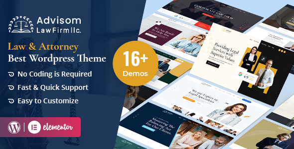 Law Advisom |  Lawyers  Attorney WordPress Theme