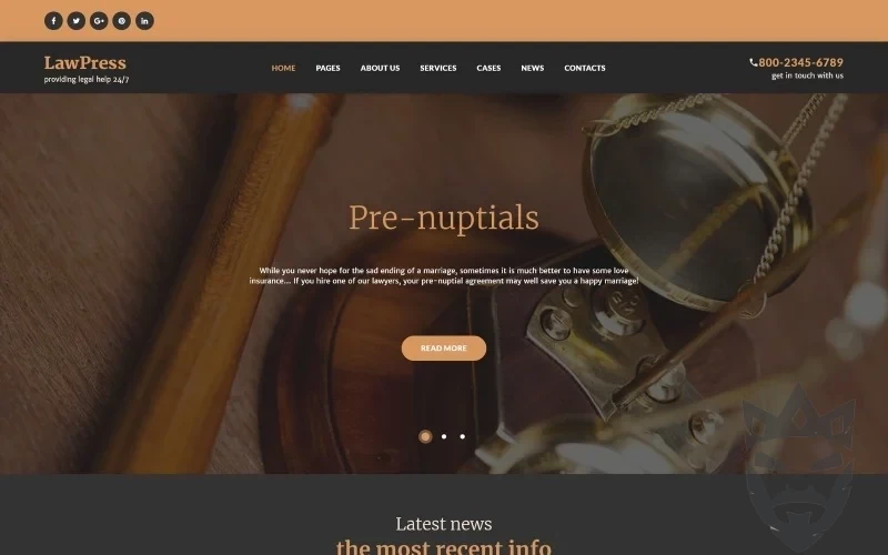 LawPress - Law Firm Responsive WordPress Theme