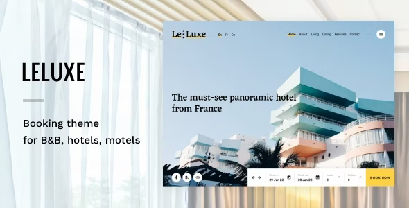 LeLuxe - Hotel WordPress Theme