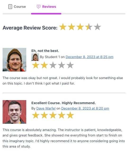 LearnDash Course Reviews