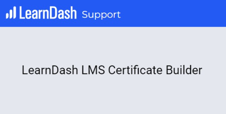 LearnDash LMS Certificate Builder Add-on