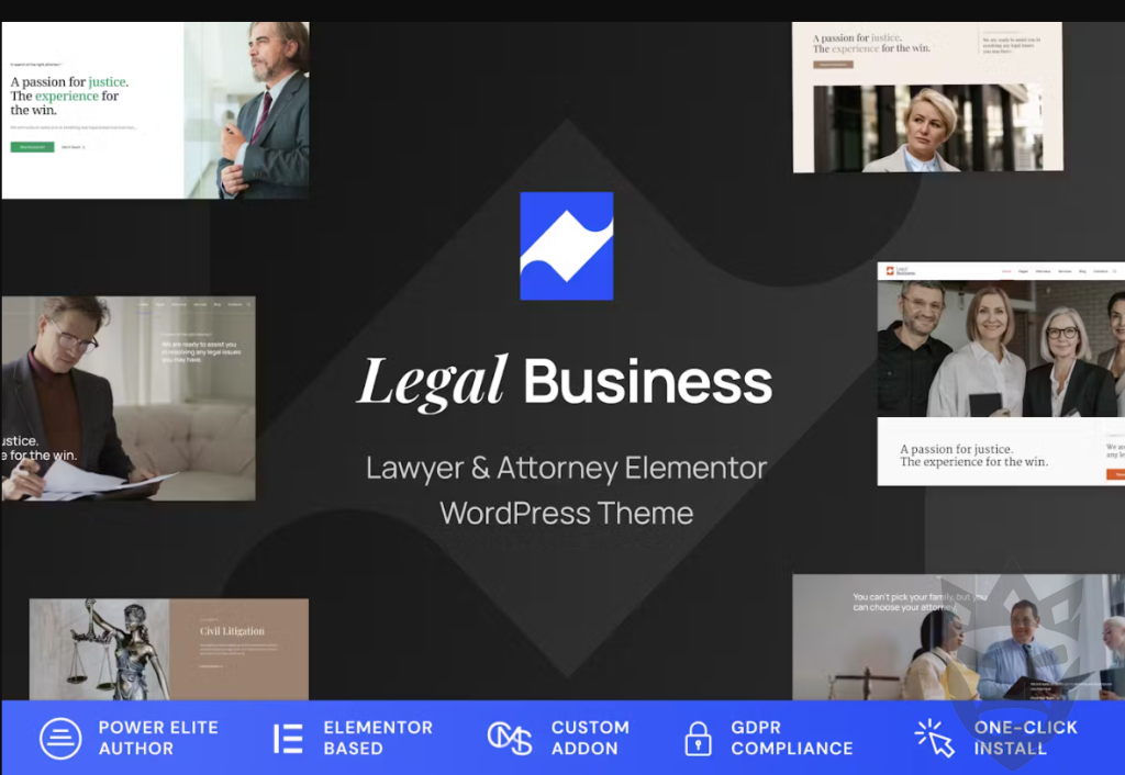 Legal Business - Attorney  Lawyer WordPress Theme