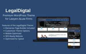 LegalDigital Responsive Wordpress Theme WordPress Theme