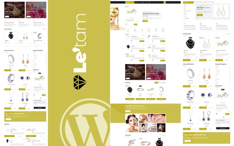 Le’tam | Jewelry Shop WordPress Theme