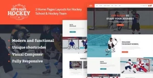 Lets Play - Hockey School  Sport WordPress Theme  1.1.3