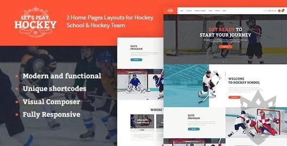 Lets Play - Hockey School  Sport WordPress Theme  1.1.3