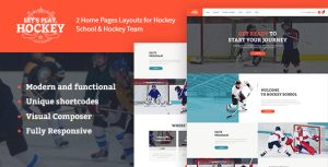 Let's Play | Hockey School  Winter Sports WordPress Theme