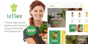 Lettuce | Organic Food  Eco Online Store Products WordPress Theme