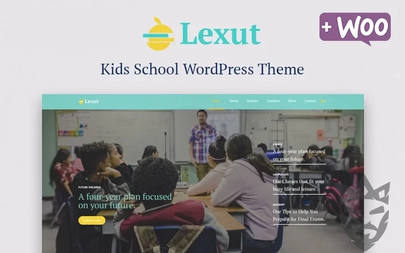 Lexut - Education ECommerce Modern WordPress Elementor Theme WordPress Theme