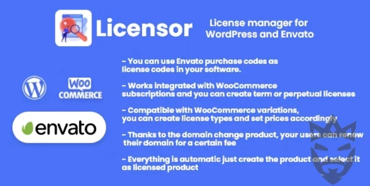 Licensor - License manager for WooCommerce and Envato