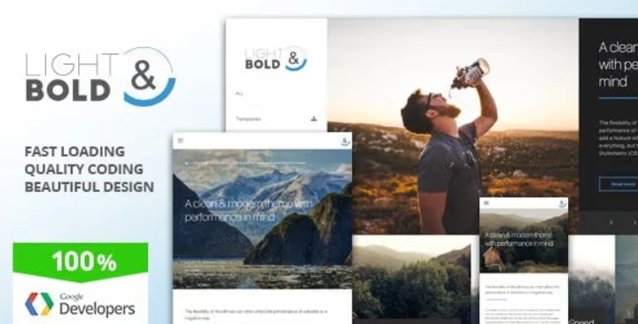 Light & Bold - Speed-Focused WordPress Theme | Corporate