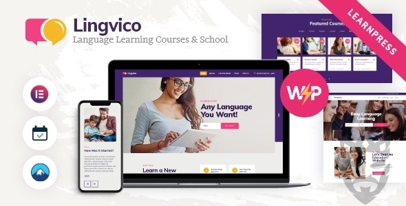 Lingvico | Language Center  Training Courses WordPress Theme