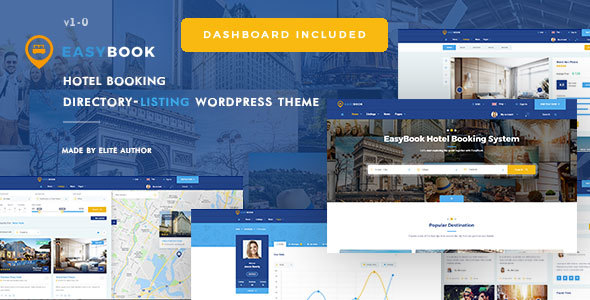 EasyBook – Hotel  Tour Booking WordPress Theme