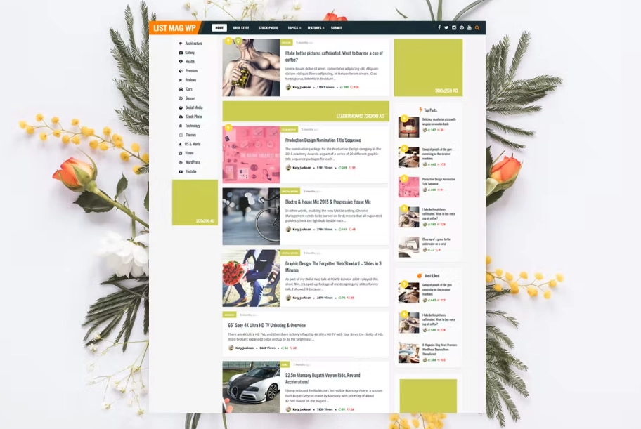 List Mag WP - Personal News / Magazine Theme