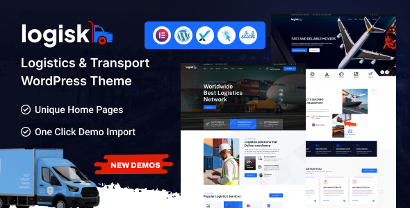 Logisk - Transport  Logistics WordPress Theme