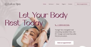 Lotus Spa – the Vibrant Salon & Spa WordPress Theme