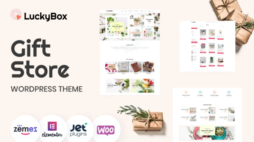 LuckyBox - Gift Store Elementor WooCommerce Theme