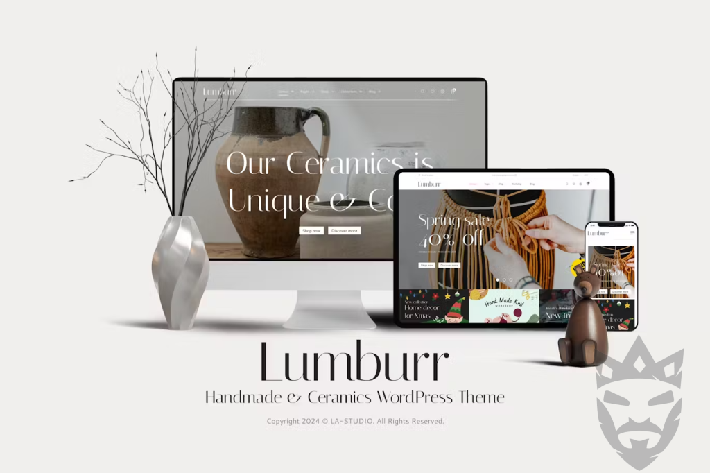 Lumburr – Handmade  Ceramics WordPress Theme