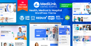 Medilink - Health  Medical WordPress Theme