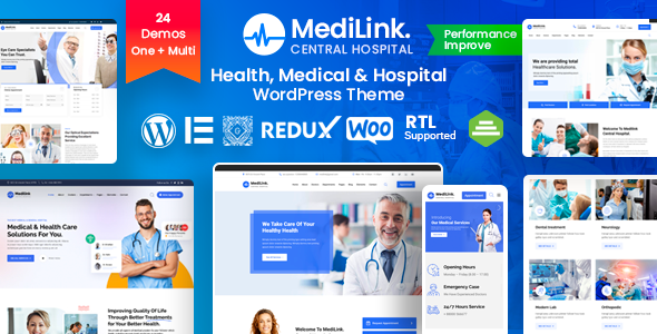 Medilink - Health  Medical WordPress Theme