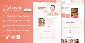 Luxia Beauty  Spa Center WordPress Theme