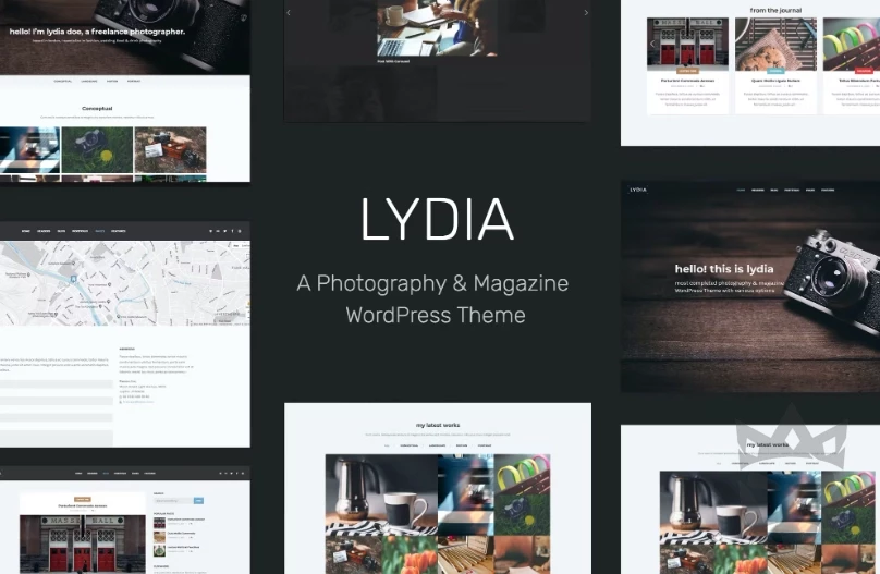 Lydia - Photography & Magazine WordPress Theme