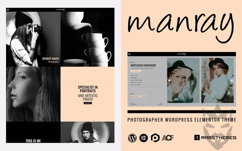 MANRAY - Photographer WordPress Theme