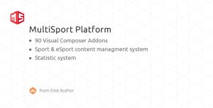 MSP - MultiSport  eSport WordPress plugin with 90 Visual Composer addons